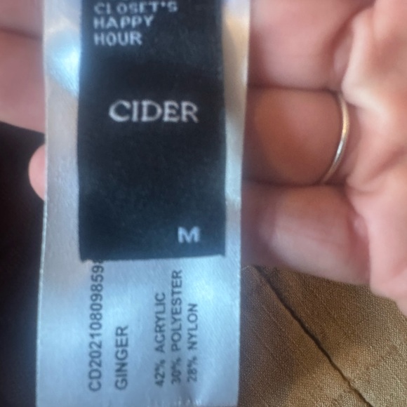 Cider Tan Textured Knit Sweater Size M - Picture 3 of 5